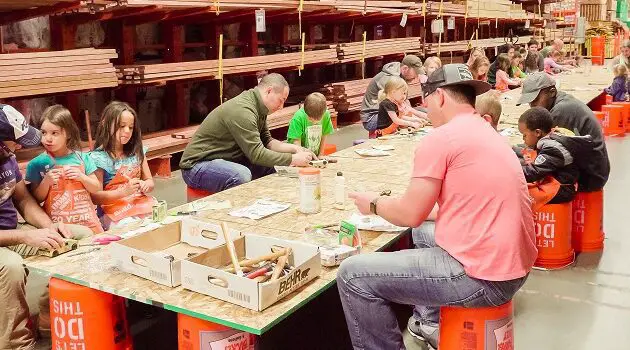 Kids workshop at Home Depot